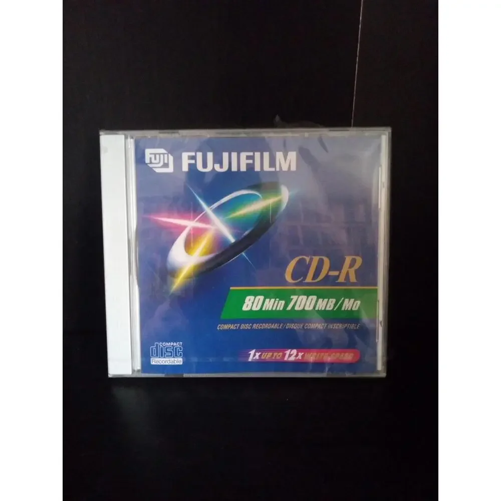 FUJIFILM CD-R 80min 700MB 12X Blank Recordable Media Sealed Compact ~ Trl8#74